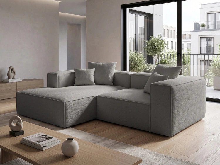 Ecksofa L Links Vellaro Dunkelgrau