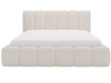 Polsterbett mit Bettkasten und Lattenrost 180x200 Cloud Bouclé-Stoff Beige