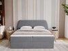 Boxspringbett mit Bettkasten 140x200 Bogota Dunkelgrau