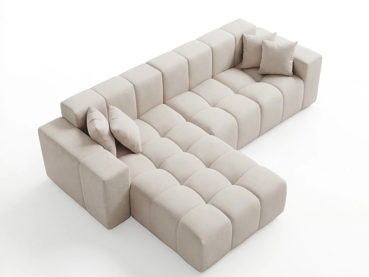 Ecksofa L-Form Links Moderne Ecksofa Loopo Beige