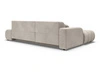Ecksofa L-Form mit Schlaffunktion und Bettkasten Lisso Links Cremefarben