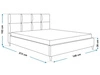 Polsterbett mit Lattenrost 140x200 Luxe Dunkelgrau