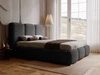 Polsterbett mit Bettkasten und Lattenrost 160x200 Bubble Schwarz