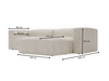 Ecksofa L-Form Rechts Moderne Cord Ecksofa Landi Grün