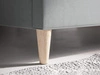 Polsterbett mit Lattenrost 140x200 Luxe Hellgrau