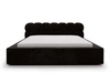Polsterbett mit Bettkasten und Lattenrost 160x200 Plaza Schwarz