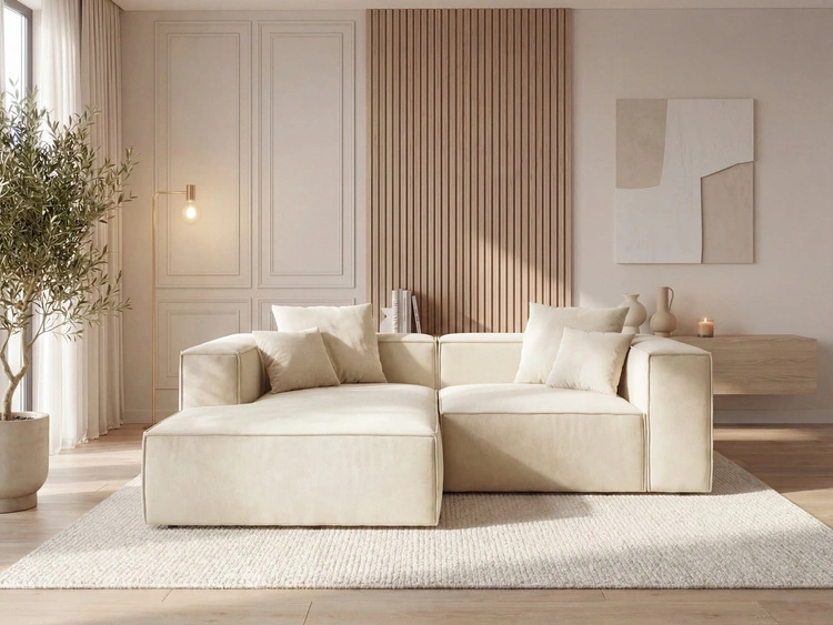 Ecksofa L Links Vellaro Creme