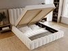 Polsterbett mit Bettkasten und Lattenrost 160x200 Rotto Beige