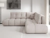 Ecksofa mit Schlaffunktion und Bettkasten Links Kair Beige