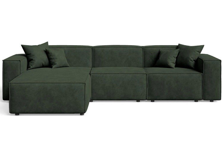 Ecksofa L-Form Links Arizona Grün