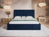 Polsterbett mit Bettkasten und Lattenrost 180x200 Sesto Dunkelblau