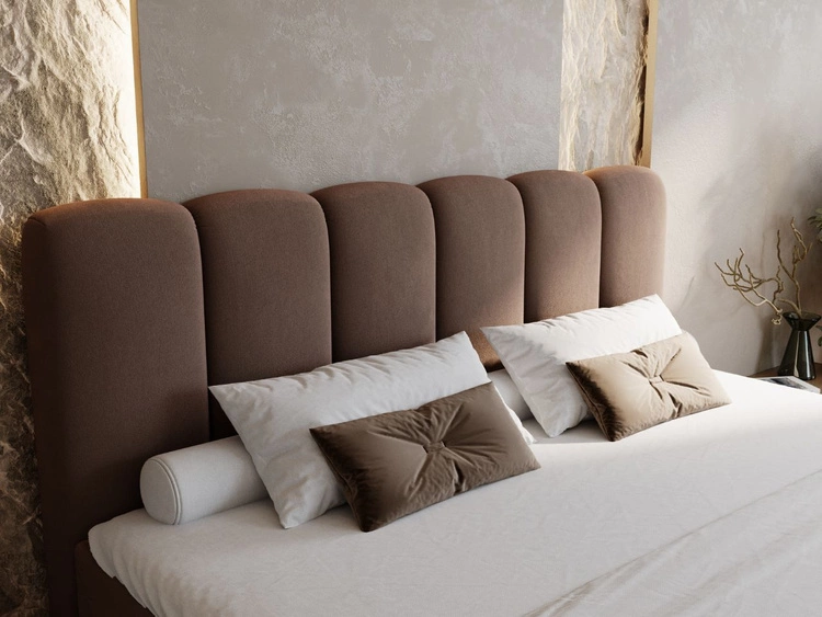 Boxspringbett mit Bettkasten 140x200 Cloud Braun