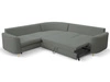 Ecksofa L-Form Rechts mit Schlaffunktion und Bettkasten Limon Grau