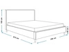 Polsterbett mit Lattenrost 180x200 Grenada Dunkelblau