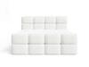 Boxspringbett mit Bettkasten 140x200 Rivon Creme