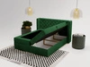 Boxspringbett mit Bettkasten 140x200 Lion Grün