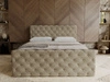 Boxspringbett mit Bettkasten 160x200 Lunaris Hellbraun