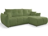 Ecksofa L-Form mit Schlaffunktion und Bettkasten Bene Grün
