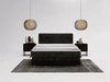 Boxspringbett mit Bettkasten 140x200 Forte Schwarz