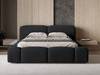 Polsterbett mit Bettkasten und Lattenrost 140x200 Aubi Schwarz