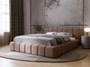 Polsterbett mit Bettkasten und Lattenrost 180x200 Orio Braun