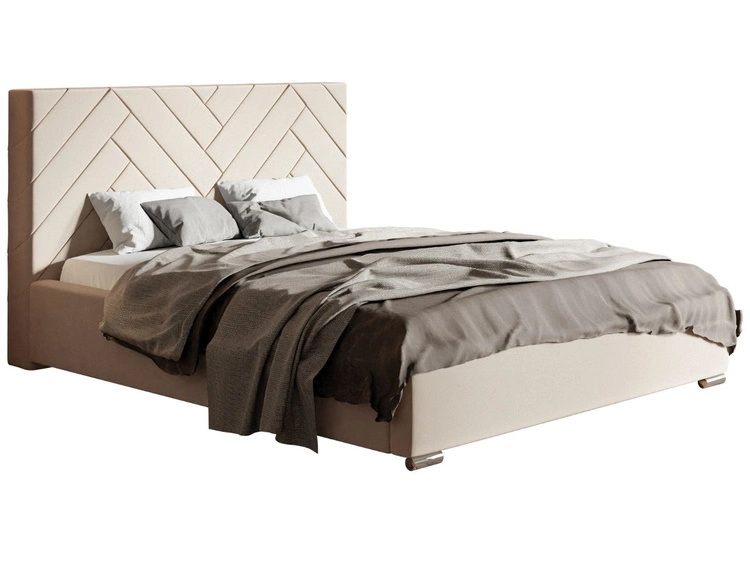 Polsterbett mit Bettkasten und Lattenrost 180x200 Toreto Beige