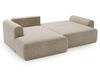 Ecksofa L-Form mit Schlaffunktion und Bettkasten Savana Bis Beige