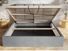 Polsterbett mit Bettkasten und Lattenrost 160x200 Malo Schwarz