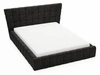 Polsterbett mit Bettkasten und Lattenrost 140x200 Paris Schwarz