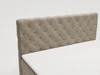 Boxspringbett mit Bettkasten 140x200 Lunaris Hellbraun