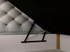 Boxspringbett mit Bettkasten 180x200 Bergamo Hellgrau