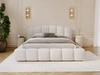 Polsterbett mit Stauraum und Lattenrost 200x200 Cloud Soft Beige
