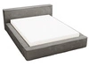 Polsterbett mit Bettkasten und Lattenrost 180x200 Lago Grau