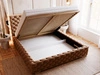 Polsterbett mit Bettkasten und Lattenrost 180x200 Astra Braun