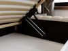 Polsterbett mit Bettkasten und Lattenrost 120x200 Bliss Beige