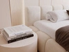 Polsterbett mit Bettkasten und Lattenrost 120x200 Cloud Low Beige