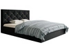 Polsterbett mit Bettkasten und Lattenrost 180x200 Salento Schwarz