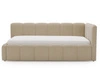 Jugendbett Einzelbett mit Bettkasten und Lattenrost 90x200 Cloud One Dunkelbeige Bouclé-Stoff