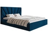 Polsterbett mit Bettkasten und Lattenrost 180x200 Orlo Dunkelblau
