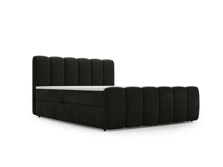 Boxspringbett mit Bettkasten 200x200 Cloud Dunkelgrau