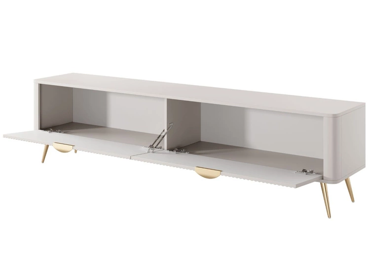 TV-Lowboard mit Türen 200 cm Latina Beige