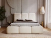 Polsterbett mit Bettkasten und Lattenrost 120x200 Bubble Beige