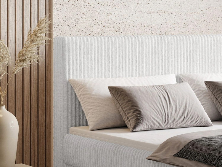 Boxspringbett mit Bettkasten 180X200 Brisa Grau