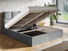 Polsterbett mit Bettkasten und Lattenrost 180x200 Malo Beige