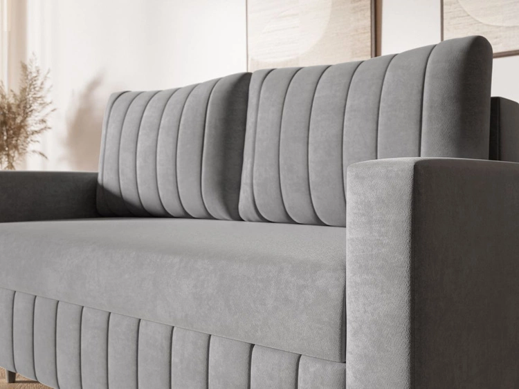 Schlafsofa mit Bettfunktion und Bettkasten Castelo Grau