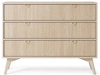 Kommode mit drei Schubladen Modena Beige