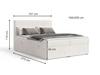 Boxspringbett mit Bettkasten 160X200 Brisa Beige