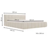 Polsterbett mit Bettkasten und Lattenrost 160x200 Alicante Anthrazit