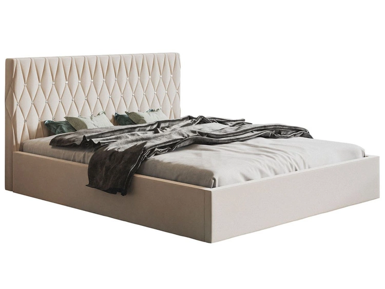 Polsterbett mit Bettkasten und Lattenrost 160x200 Benny Beige