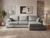 Ecksofa L-Form fürs Wohnzimmer Nesto Rechts Grau